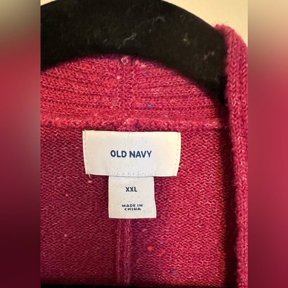 NWOT Old Navy Open-Front Cocoon Sweater, Size XXL (20), Berry - Picture 4 of 6